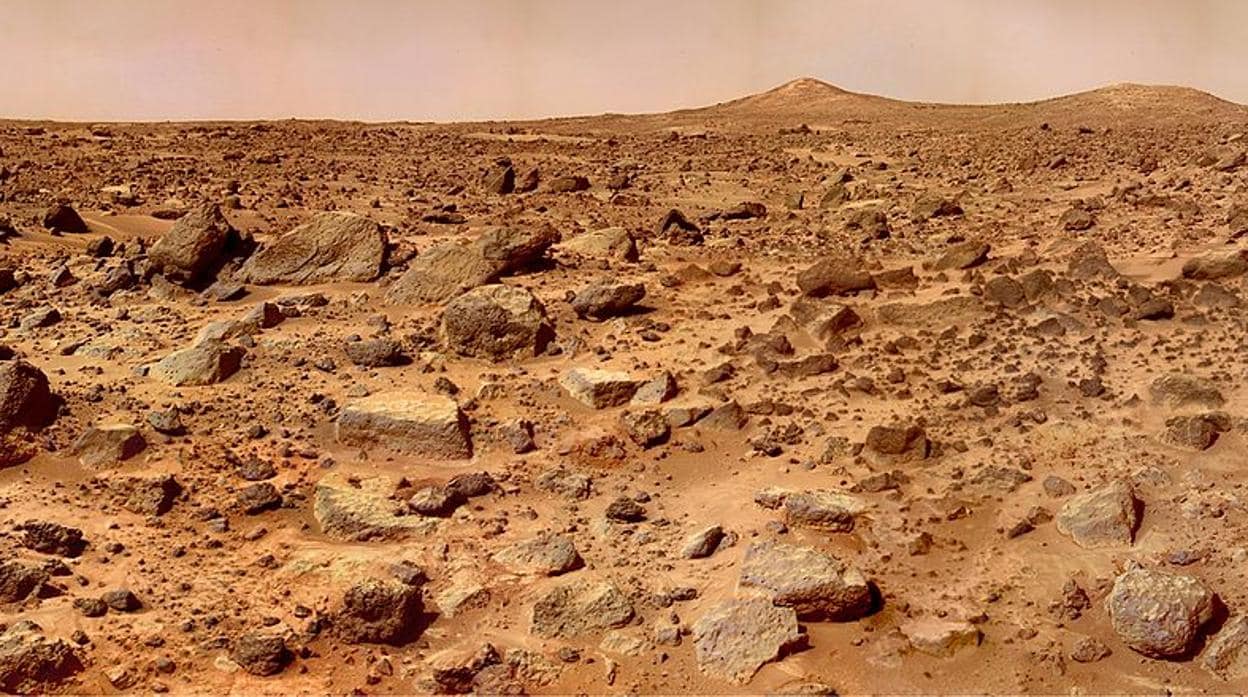 Panorámica de Marte tomada por la sonda Pathfinder en 1997