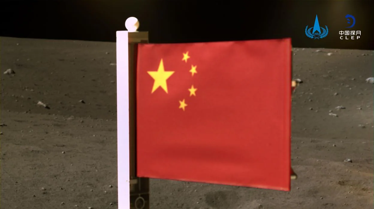 La imagen distribuida por la agencia espacial china