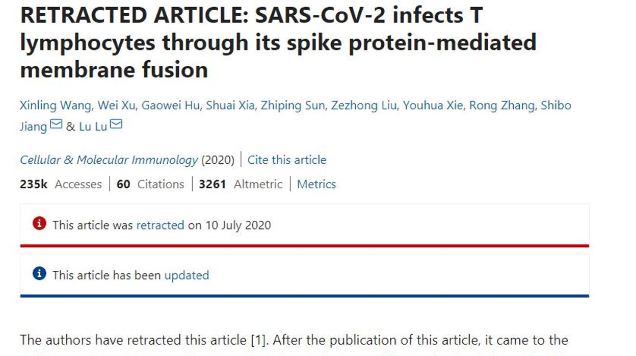 Parte de la portada de la revista «Science», que ha elegido las vacunas contra el coronavirus como el avance científico de 2020