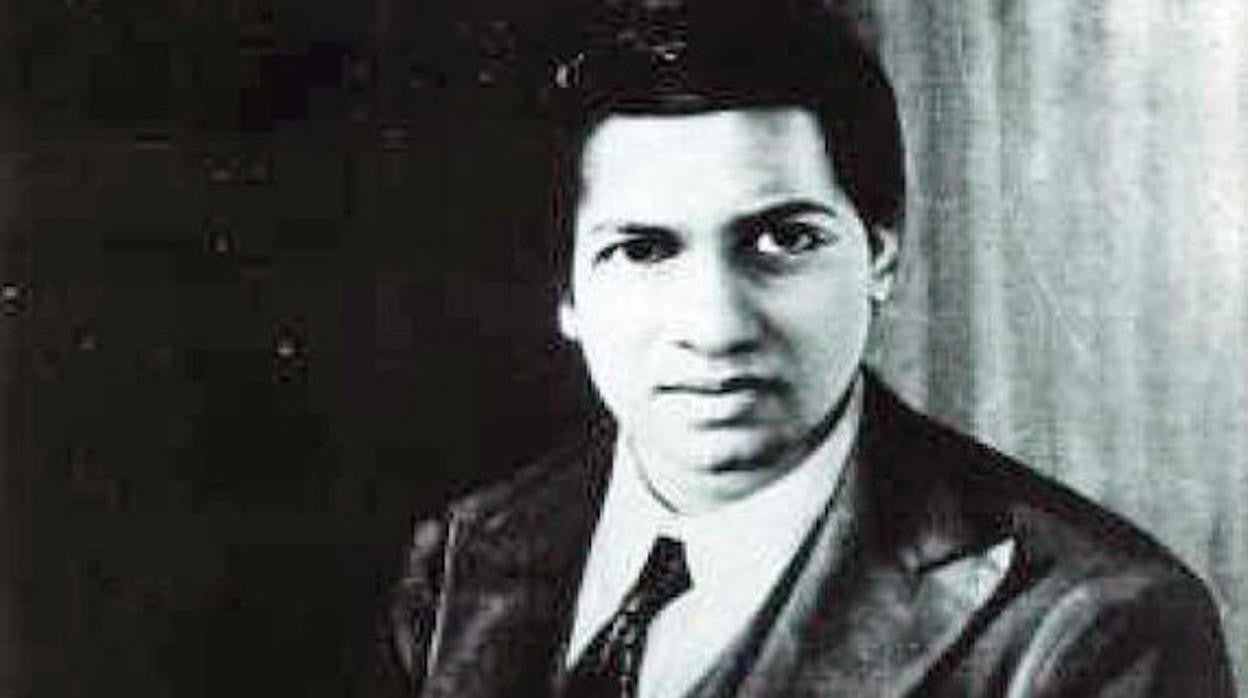 El matemático indio Srinivasa Ramanujan