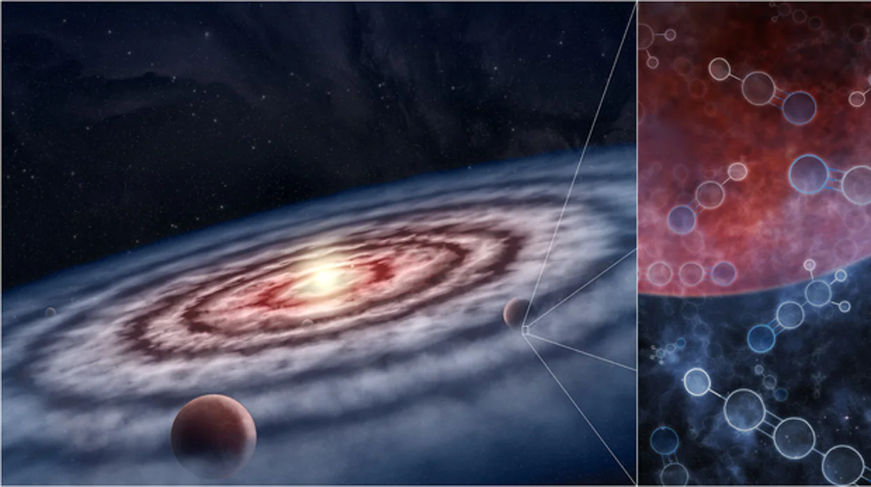 Los planetas nacen ya con su propia reserva de moléculas necesarias para la vida