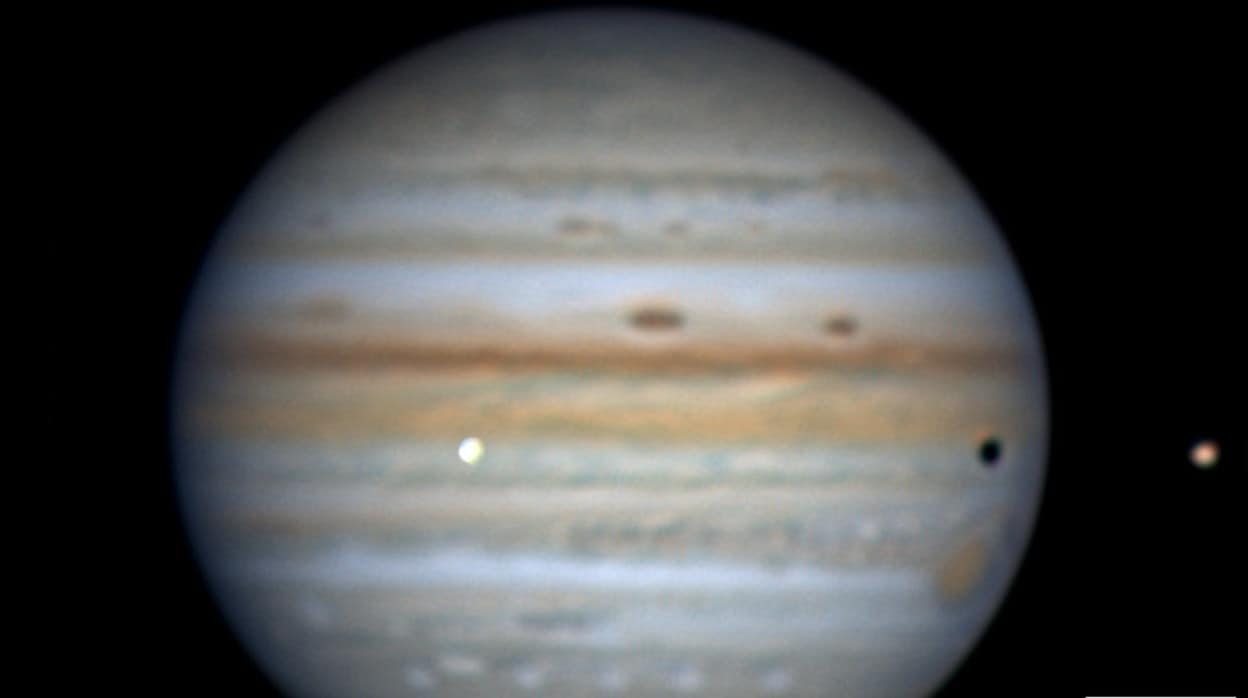 El flash luminoso del impacto en Júpiter