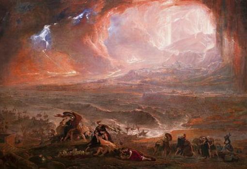 'La destrucción de Pompeya y Herculano', de John Martin (1822)