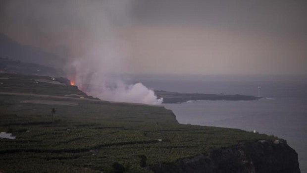 La fajana de lava de la isla de La Palma