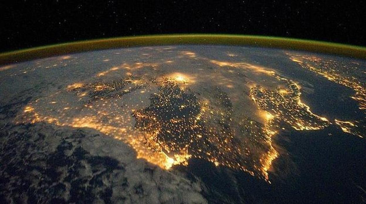 La península ibérica desde el espacio