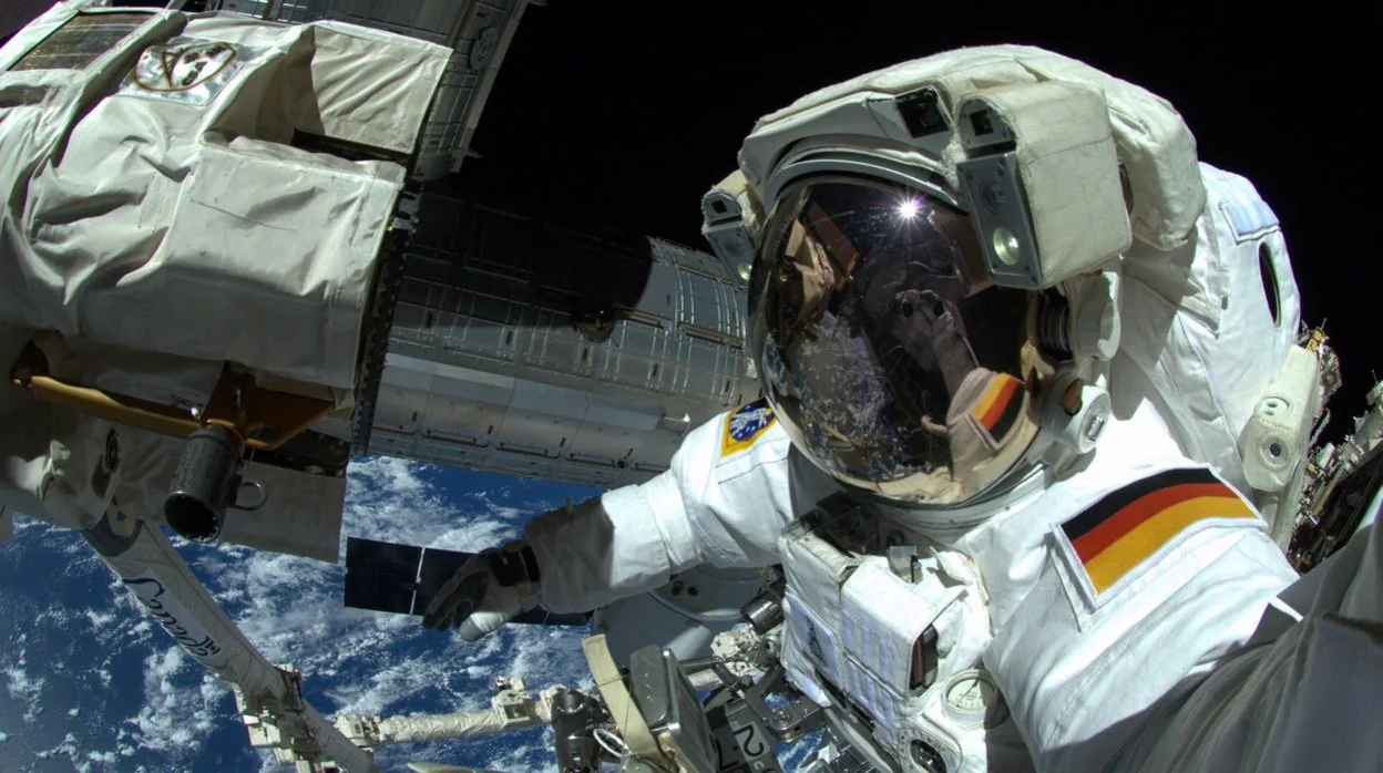 El astronauta de la ESA Alexander Gerst en un paseo espacial en 2014
