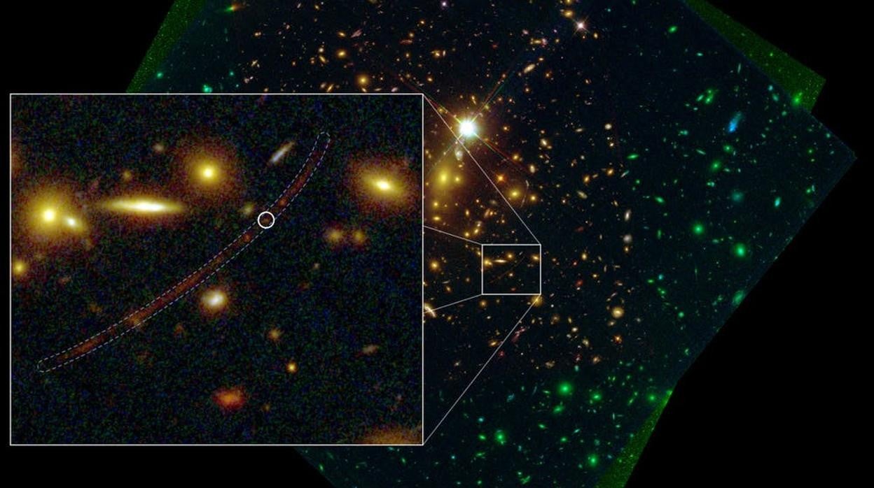 Ubicación de la estrella Eärendel en el Universo profundo