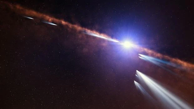 Treinta nuevos cometas en un sistema solar recién nacido