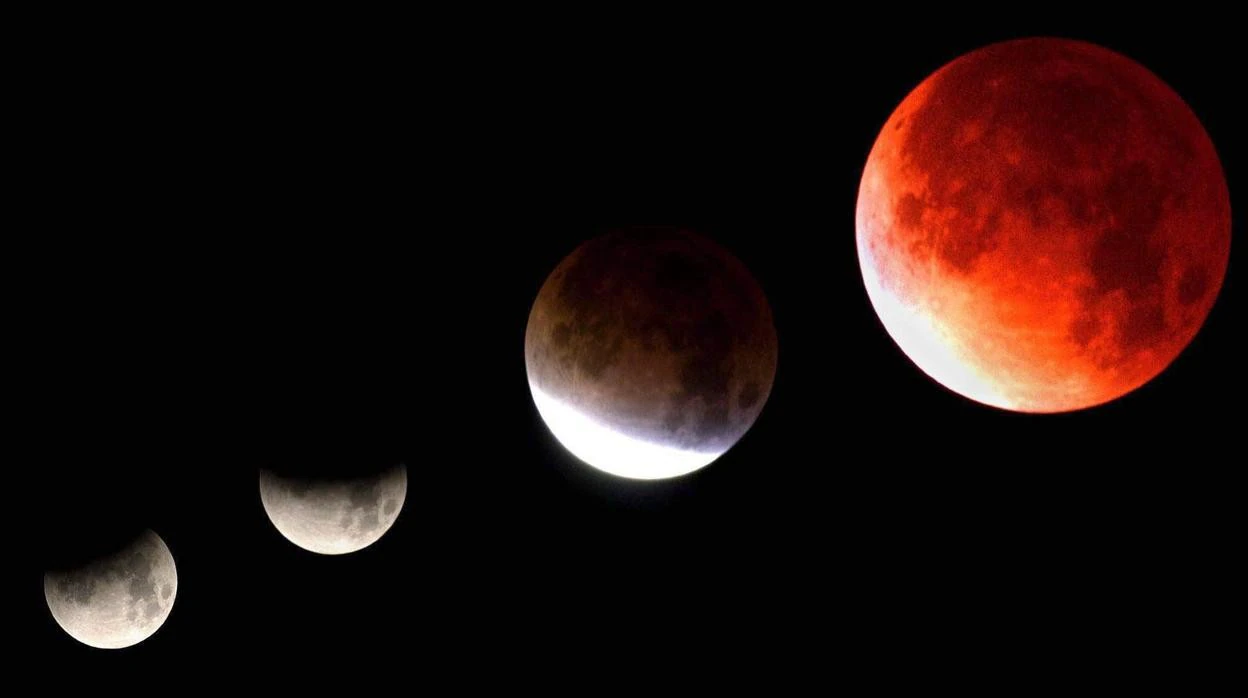 El próximo eclipse lunar del 16 de mayo teñirá la luna de rojo en España