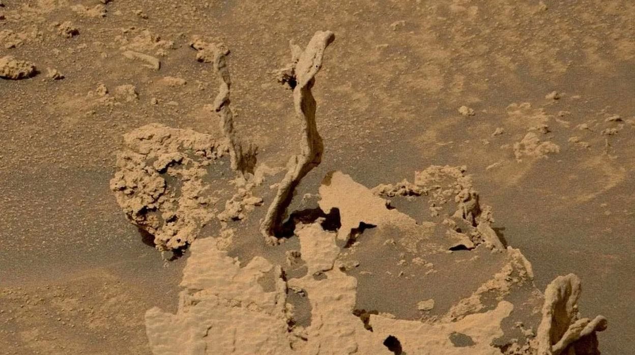 Formaciones rocosas encontradas en Marte