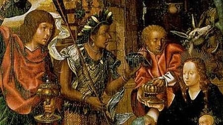 Detalle del retablo de Vasco Fernandes