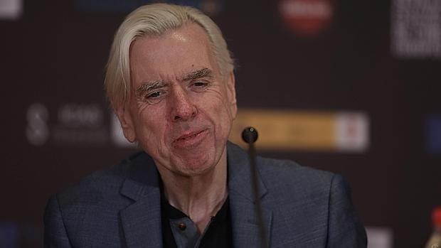 Timothy Spall, durante la rueda de prensa de este domingo