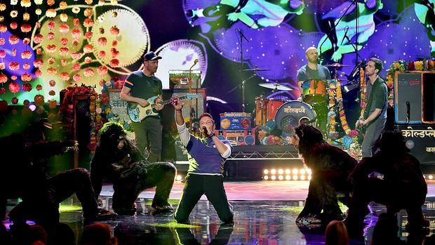 Coldplay , durante una actuación en Los Ángeles la semana pasada