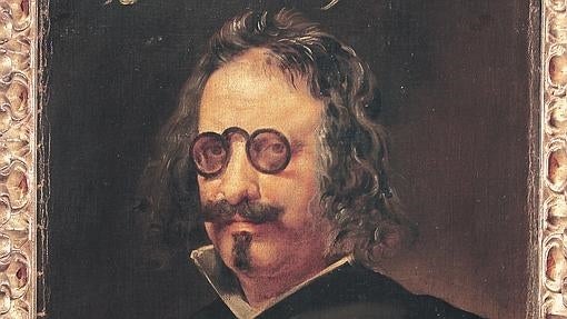 Retrato de Quevedo atribuido a Juan van der Hammen