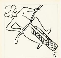 Dibujo de Gómez de la Serna para sus greguerías