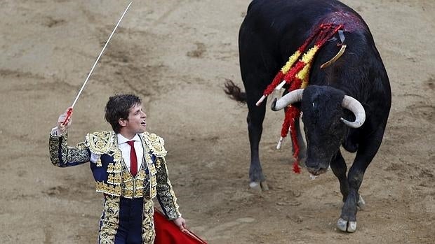 El Juli, durante su faena en Cali