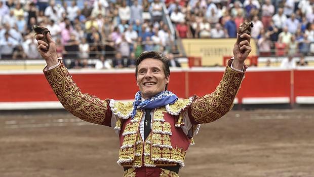 Diego Urdiales, el pasado agosto en Bilbao tras su emotivo triunfo de dos orejas