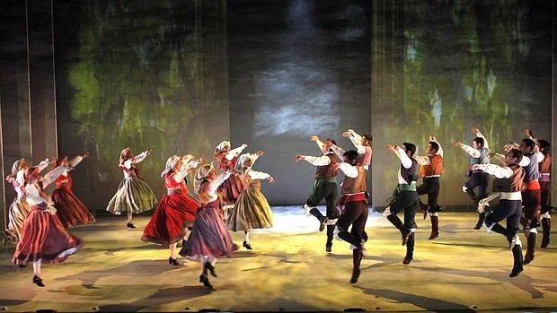 Una imagen del espectáculo del Ballet Nacional de España «Sorolla»