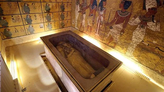 La tumba de Tutankamón en el Valle de los Reyes, Luxor, Egipto