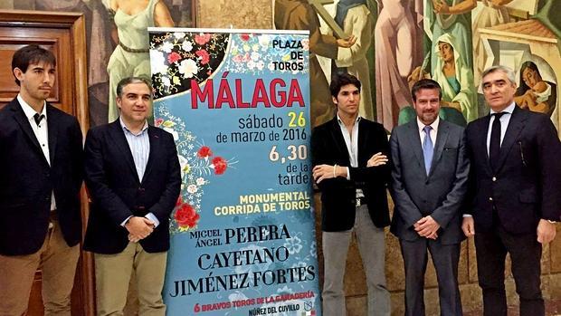 Perera, Cayetano y Fortes, cartel del sábado de Gloria en Málaga