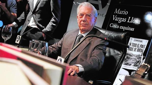 Mario Vargas Llosa, en la presentación de su nueva novela