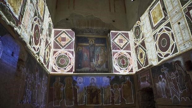 Los espléndidos frescos de la basílica de Santa María Antigua han sido recuperados en buena parte