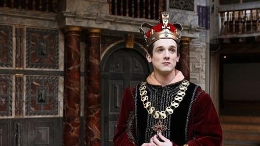 Graham Butler, como Enrique VI en el Globe Theater