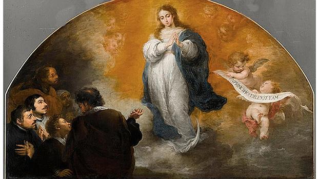 «Triunfo de la Inmaculada», de Murillo, actualmente en el Louvre