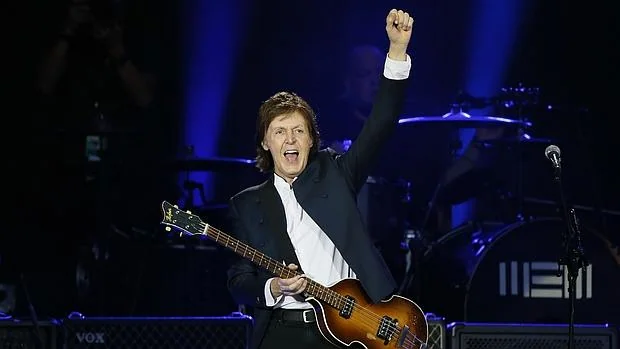 Paul McCartney, en un concierto en París el pasado año