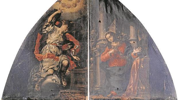 Algunos cuadros del Prado, como estas pechinas de la cúpula, marcan las dimensiones del convento