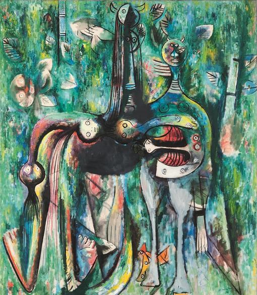 «El sombrío Malembo, dios de la encrucijada», de Wifredo Lam (1943)