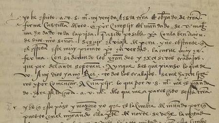 Carta del obispo Tomás de Berlanga, en febrero de 1535