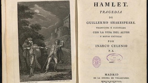«Hamlet» traducido al español por Inarco Celenio (Leandro Férnández de Moratín) de 1798