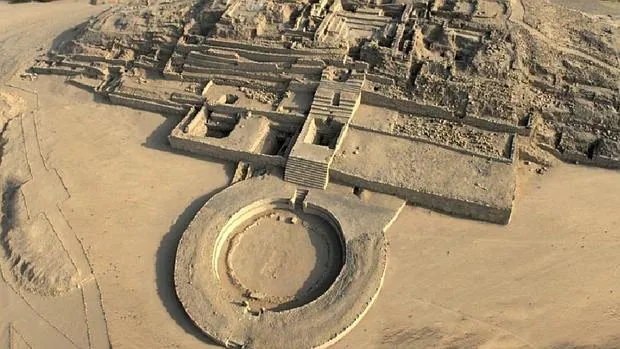 Ruinas de la ciudad de Caral, declarada Patrimonio Mundial de la Unesco en 2009