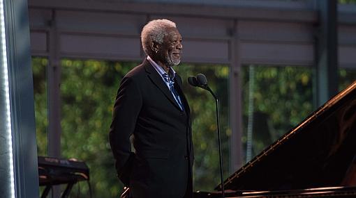 El actor Morgan Freeman ejerció de maestro de ceremonias