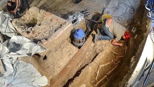 Excavaciones en el exconvento de Santa Orsola en Florencia