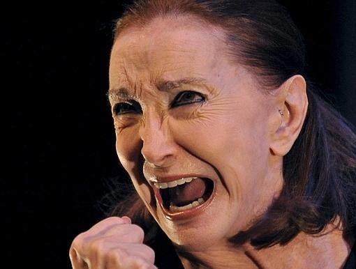 La actriz, en una de sus interpretaciones