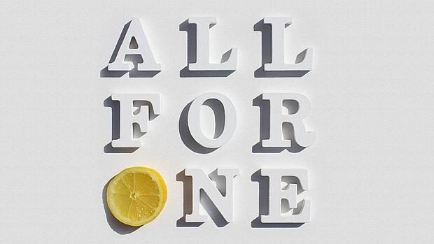 La cubierta del single «All for one»