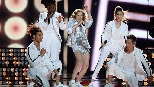 Tesoro, dándolo todo con su equipo en el Globen Arena