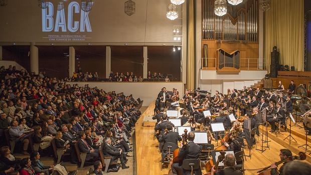 La Orquesta Ciudad de Granada durante uno de sus conciertos