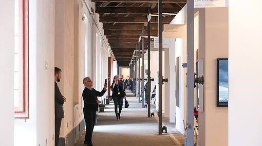 Interior de la Cordoaria Nacional, poco antes de la inauguración de ARCOlisboa