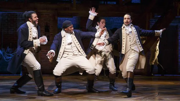 Una escena del musical «Hamilton»