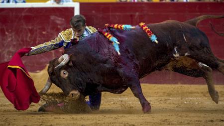 Andy Younes, de rodillas con el tercero