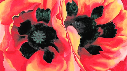 Una de las obras de Georgia O’Keeffe que se exponen en la Tate Modern