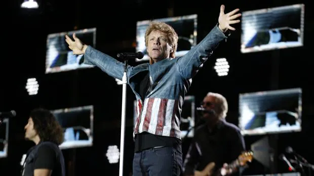 Bon Jovi en pleno concierto