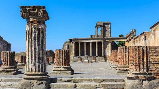 Algunas de las ruinas de Pompeya