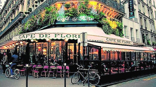 La terraza del Café de Flore en París