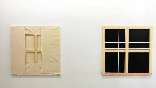 Dos de las piezas de «Penélope», de Pep Agut, en la Galería Àngels Barcelona