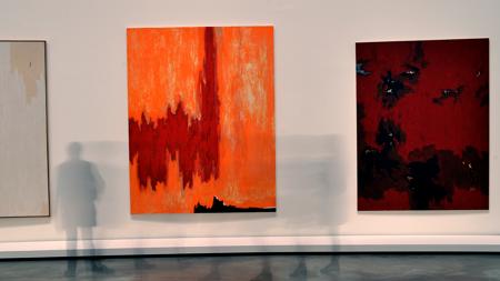 Obras de Clyfford Still en la muestra