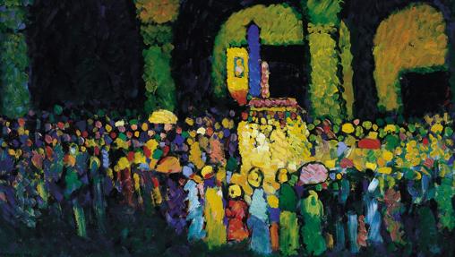 «La Ludwigskirche en Munich», de Kandinsky